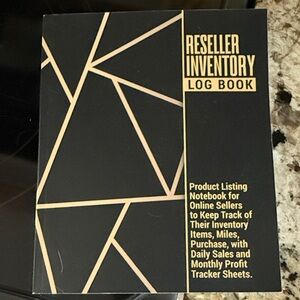 Reseller Inventory Log Book - Black and Gold